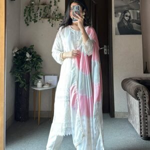 Off White Georgette Pakistani Suit